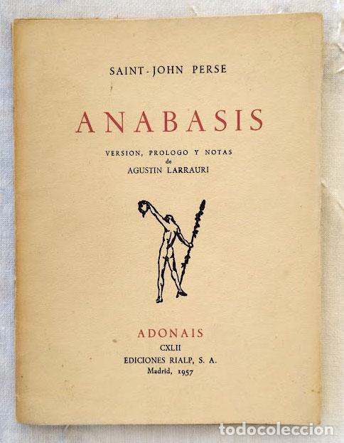 Libros de segunda mano: An&aacute;basis. - PERSE, Saint-John.- - Foto 1