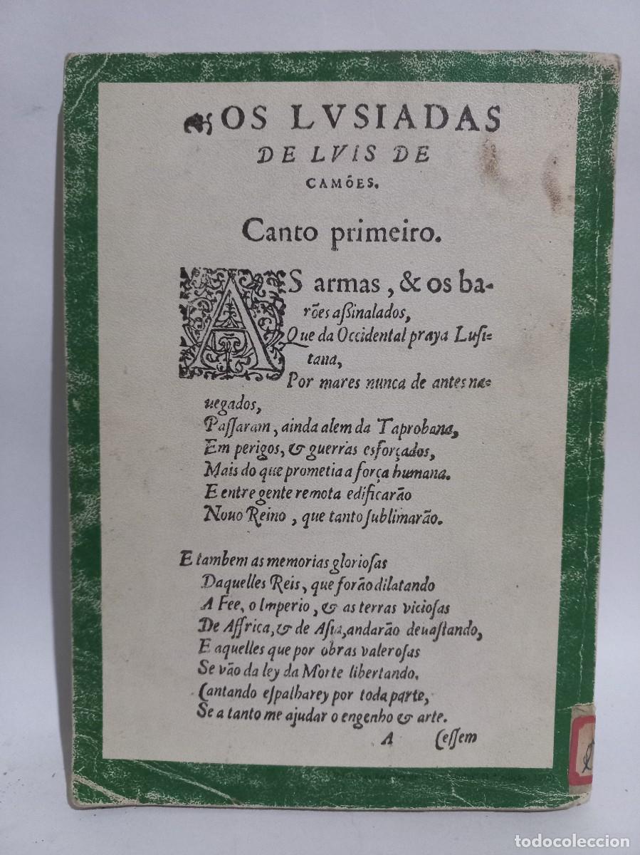 Libros de segunda mano: Versos e Alguma prose da Lu&iacute;s de Camoes - 1977 - Foto 3