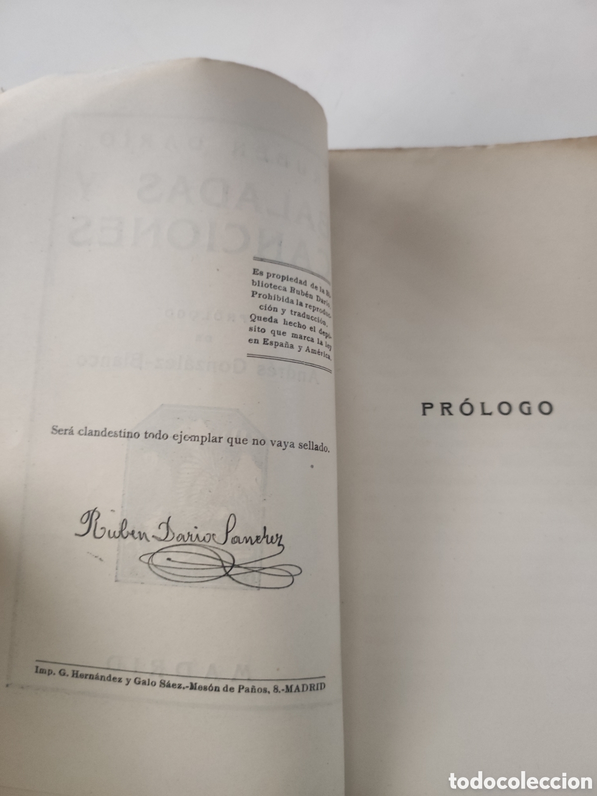 Libros de segunda mano: BALADAS Y CANCIONES - Ruben Dario - Foto 6