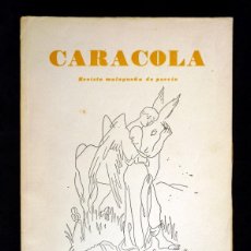 Libros de segunda mano: CARACOLA, REVISTA MALAGUEÑA DE POESÍA. Nº 60-61, HOMENAJE A JUAN RAMÓN JIMENEZ, 1957