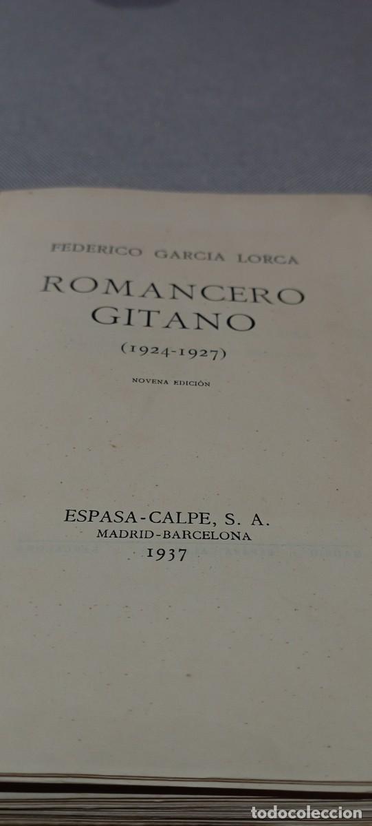 Libros de segunda mano: FEDERICO GARCIA LORCA. ROMANCERO GITANO. NOVENA EDICION - Foto 13