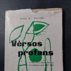 Libros de segunda mano: VERSOS PROFANS- XUSEP MARÍA BAYARRI- 1967