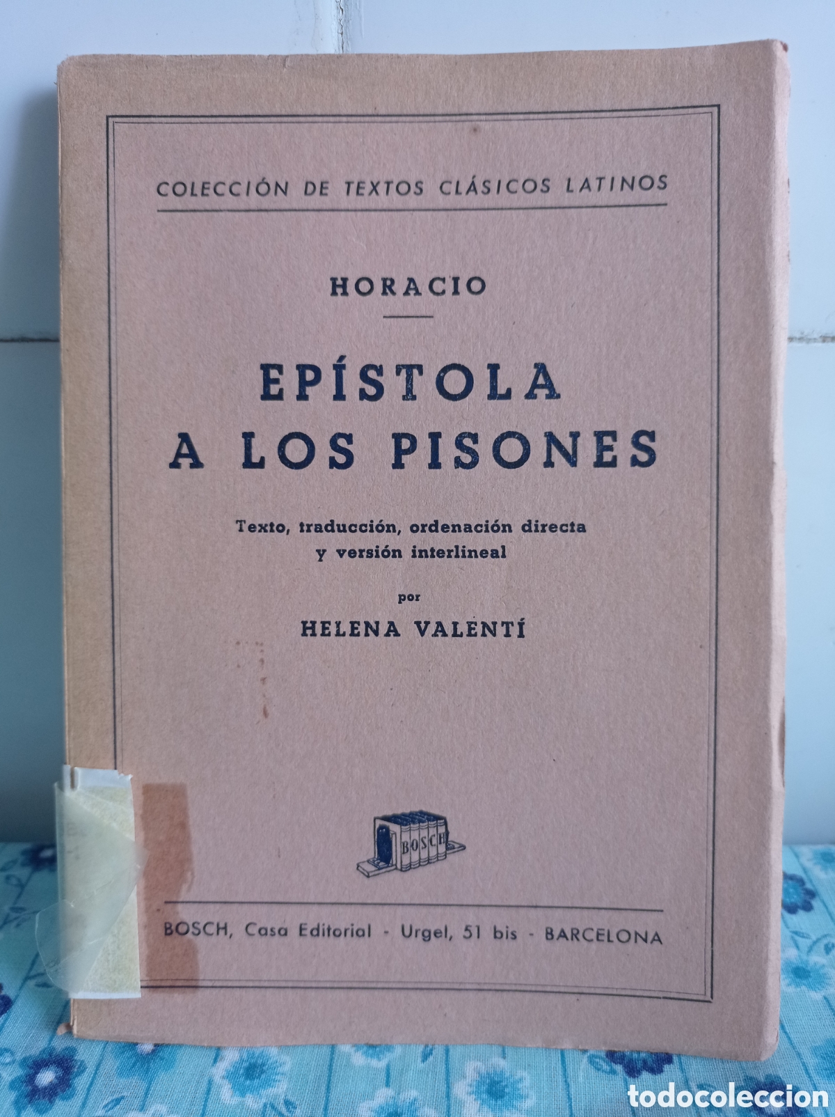 Libri di seconda mano: COLECCION DE TEXTOS CLASICOS LATINOS, EPISTOLA A LOS PISONES, ESTADO ACEPTABLE