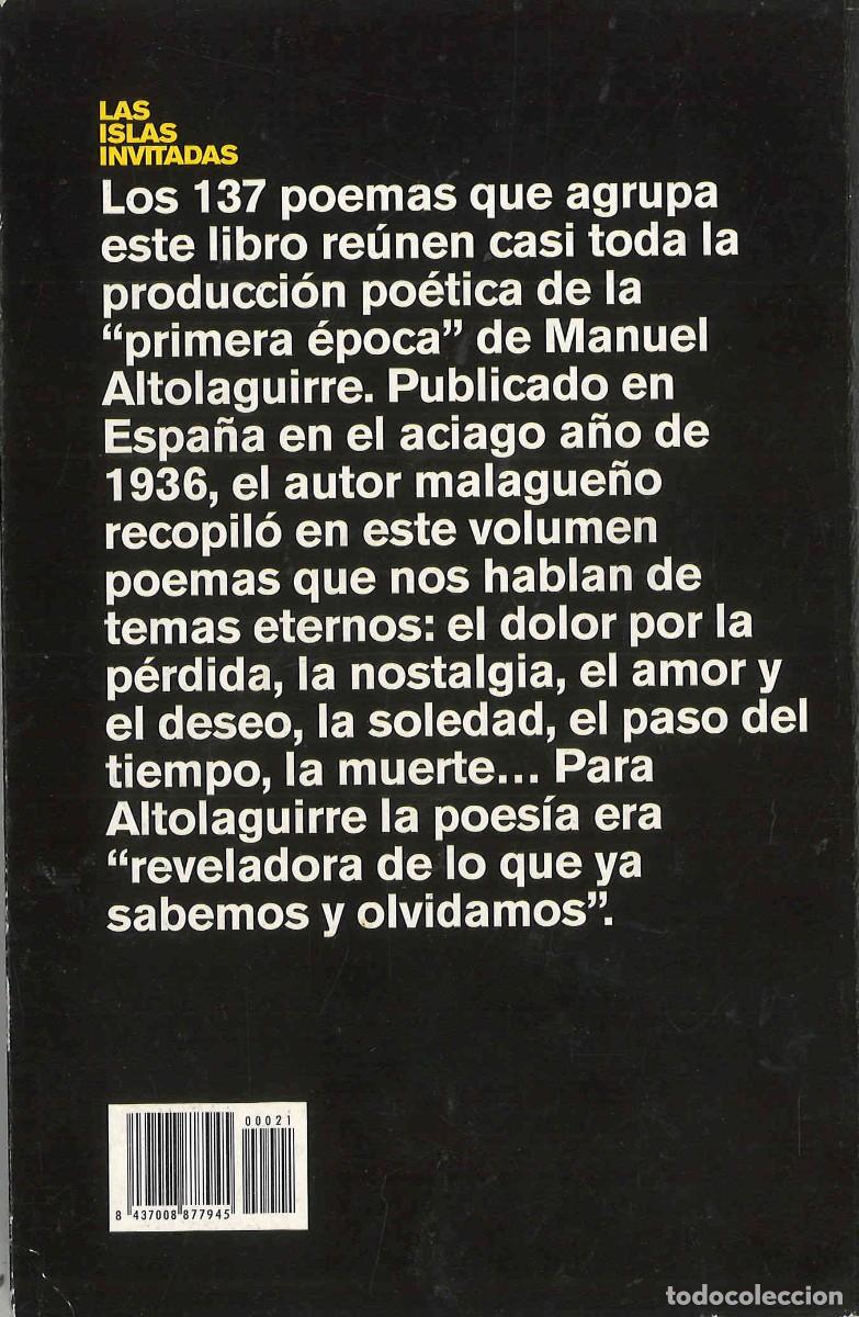 Libros de segunda mano: Las islas invitadas. Altolaguirre. 2011 - Foto 2