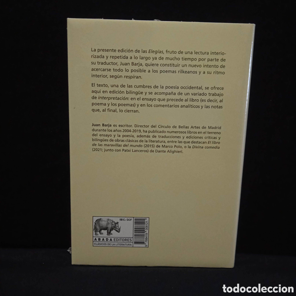 Libros de segunda mano: ELEG&Iacute;AS DE DUINO - RAINER MARIA RILKE - ABADA #8108 - Foto 2