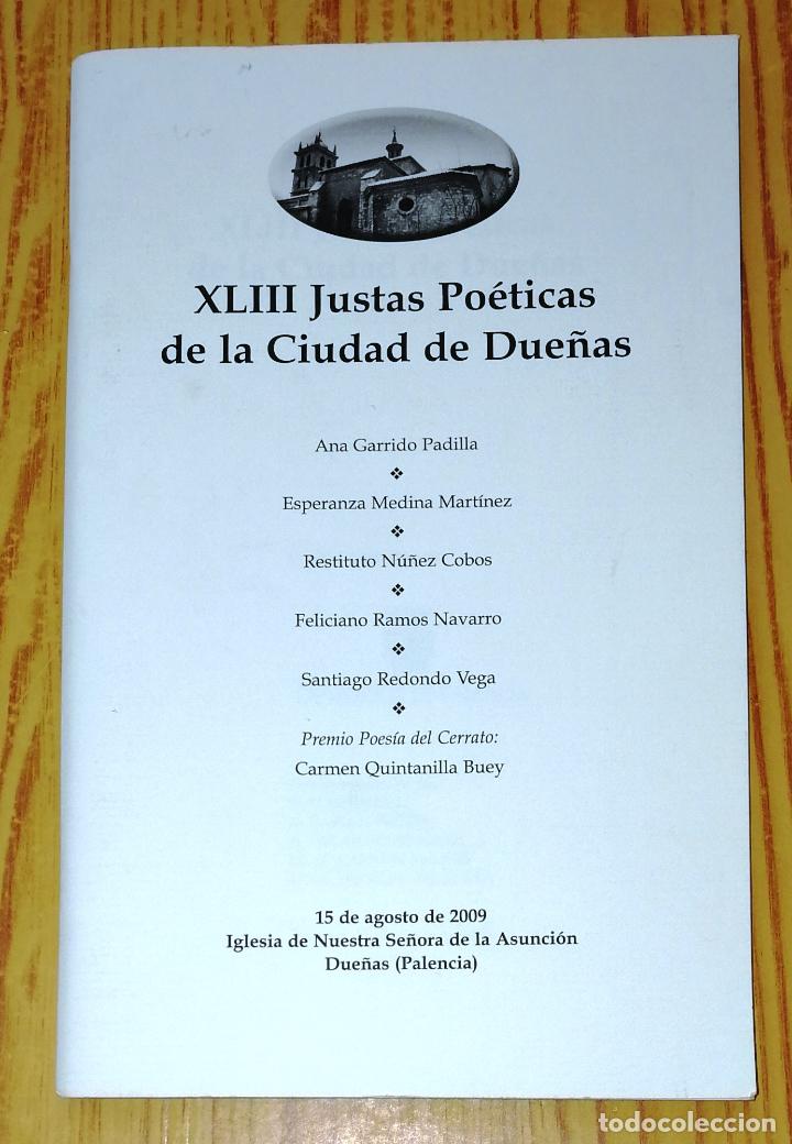 Gebrauchte B&uuml;cher: XLIII JUSTAS PO&Eacute;TICAS DE LA CIUDAD DE DUE&Ntilde;AS : 15 de agosto de 2009, Iglesia Nuestra Se&ntilde;ora Asunci&oacute;n
