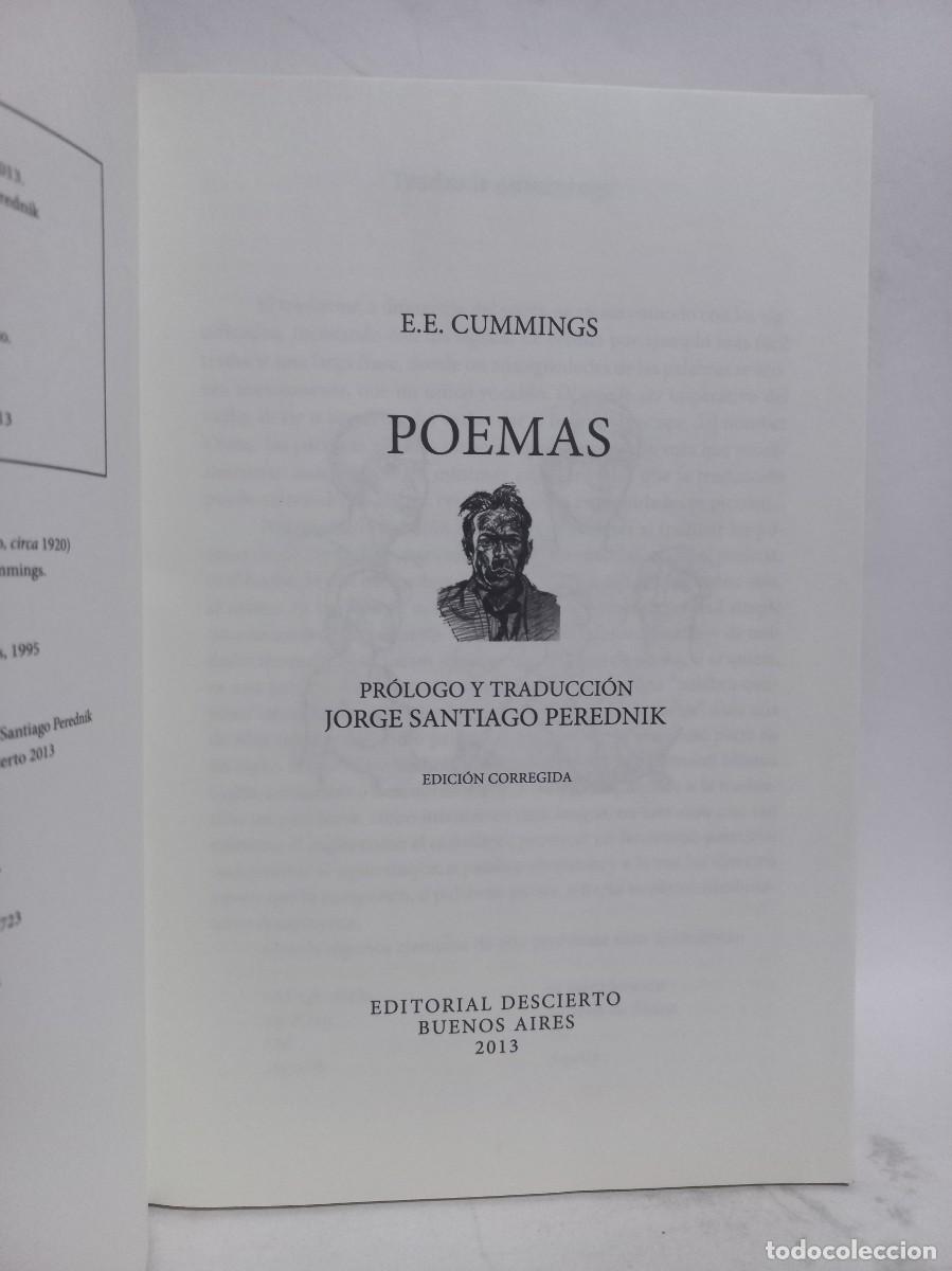 Libros de segunda mano: E. E. Cummings - Poemas - Primera edici&oacute;n - 2013 - Foto 2