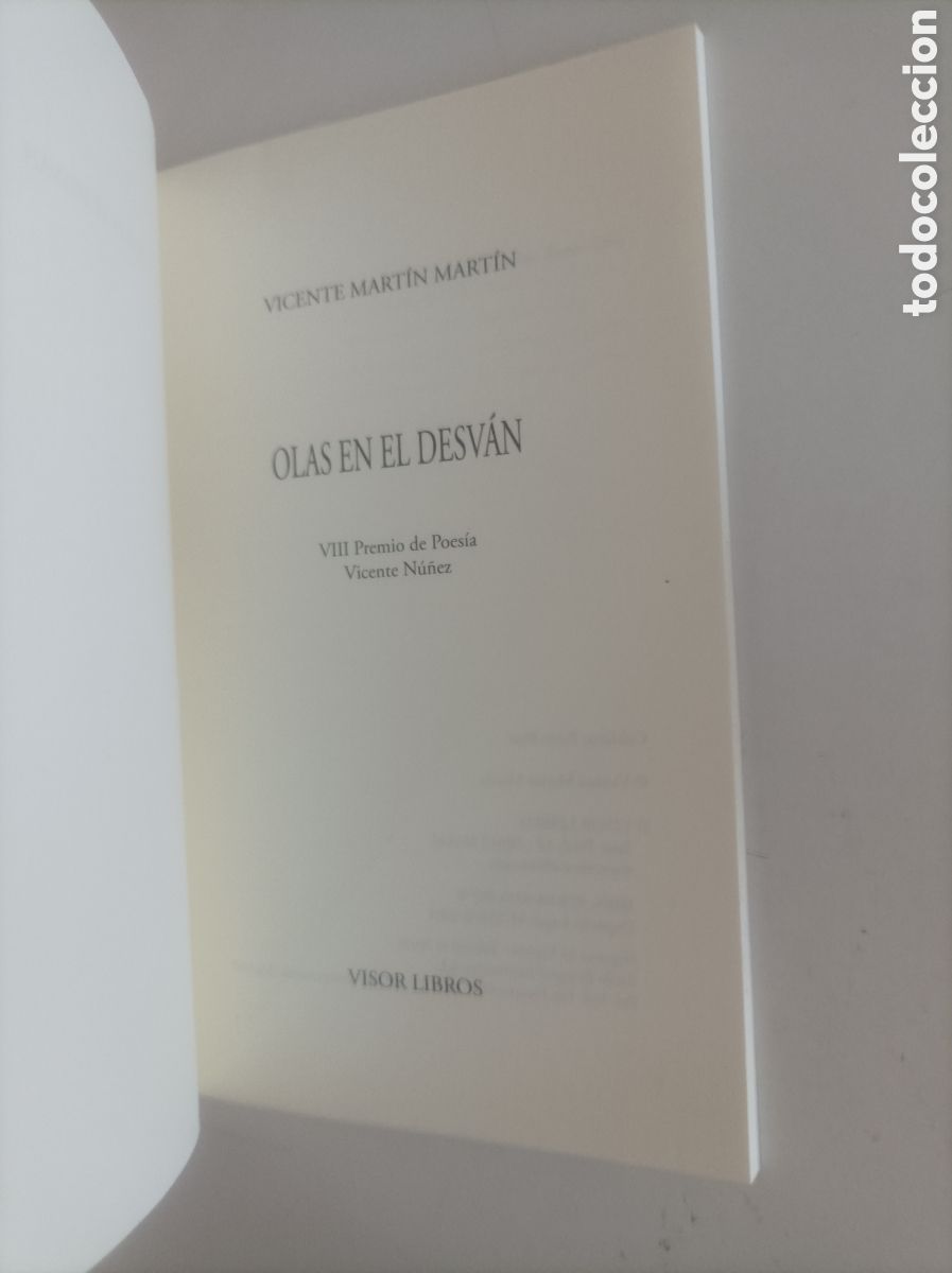 Libros de segunda mano: Olas en el desv&aacute;n / Vicente Mart&iacute;n Mart&iacute;n. - Foto 3