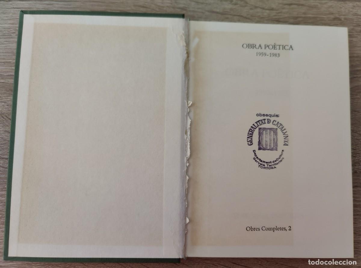 Libros de segunda mano: Libro Obra Poetica - Foto 4