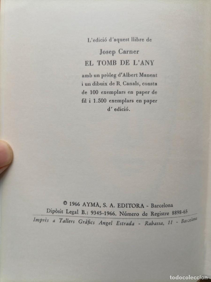 Libros de segunda mano: Josep Carner El tomb de lany - Foto 4