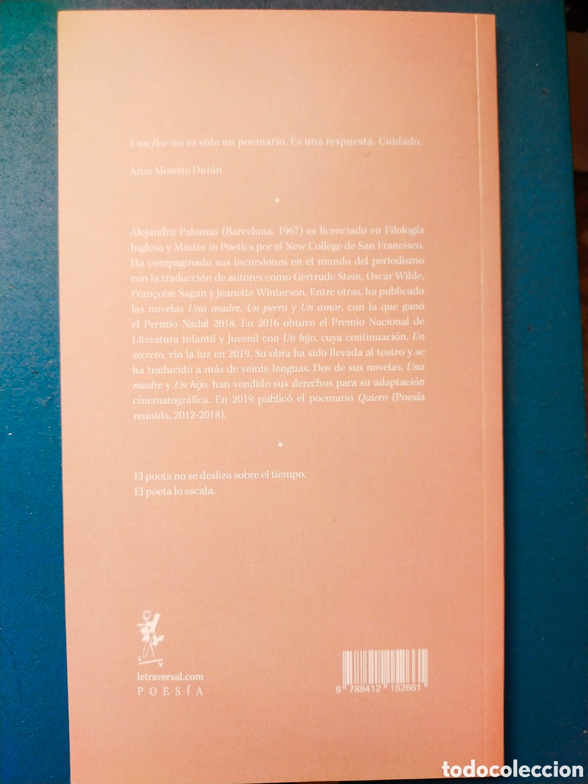 Libros de segunda mano: Una flor Alejandro Palomas - Foto 2