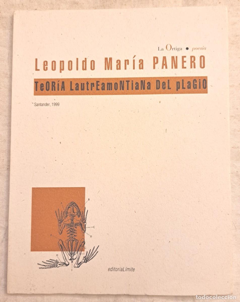 Libros de segunda mano: Teor&iacute;a lautremontiana del plagio. Leop&ntilde;oldo Mar&iacute;a Panero. 1&ordf; edici&oacute;n.