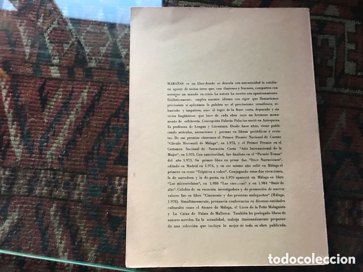 Libros de segunda mano: Mara&ntilde;as. Concepci&oacute;n Palac&iacute;n. 1985. - Foto 3