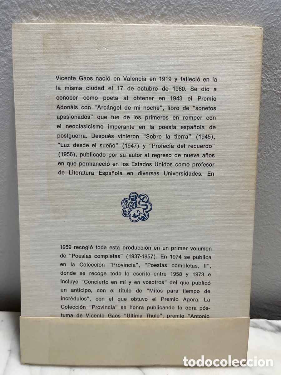 Libros de segunda mano: Vicente Gaos - Ultima Thule - Foto 2