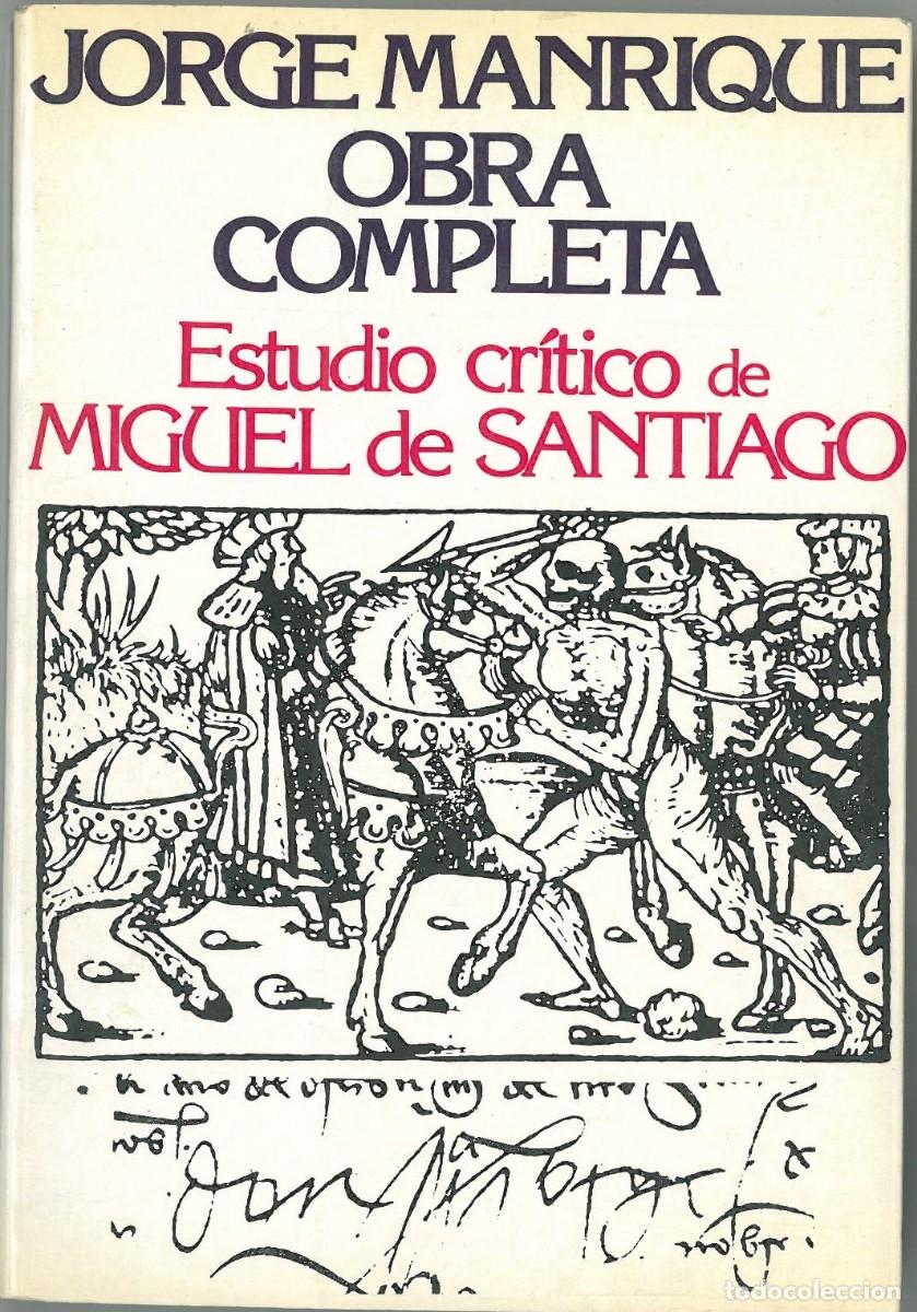 Libros de segunda mano: Obra completa - Manrique, Jorge - Foto 1