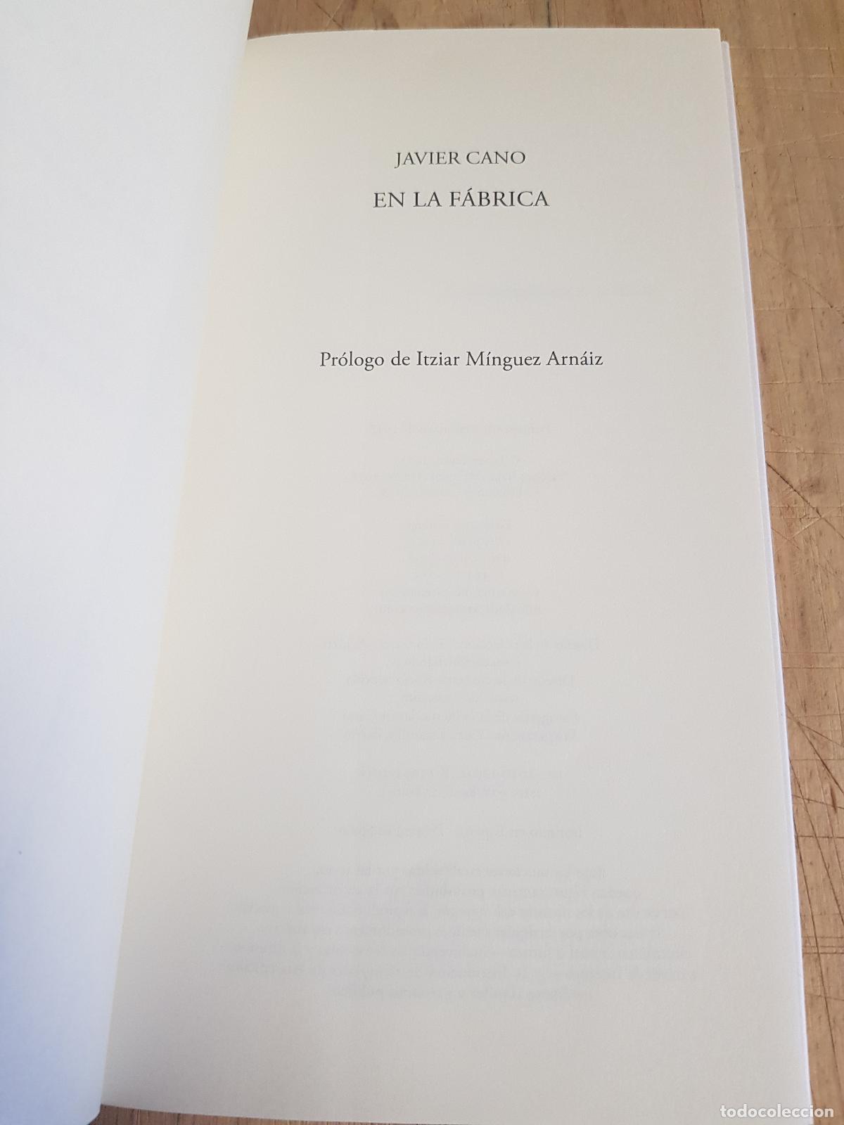 Libros de segunda mano: En la f&aacute;brica - Javier Cano - Foto 2