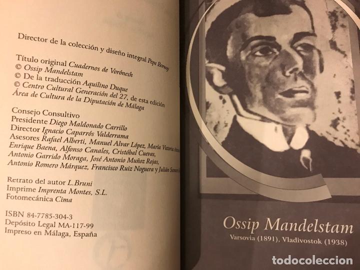 Libros de segunda mano: Cuadernos de Vor&oacute;nesh. Ossip Mandelstam. - Foto 3