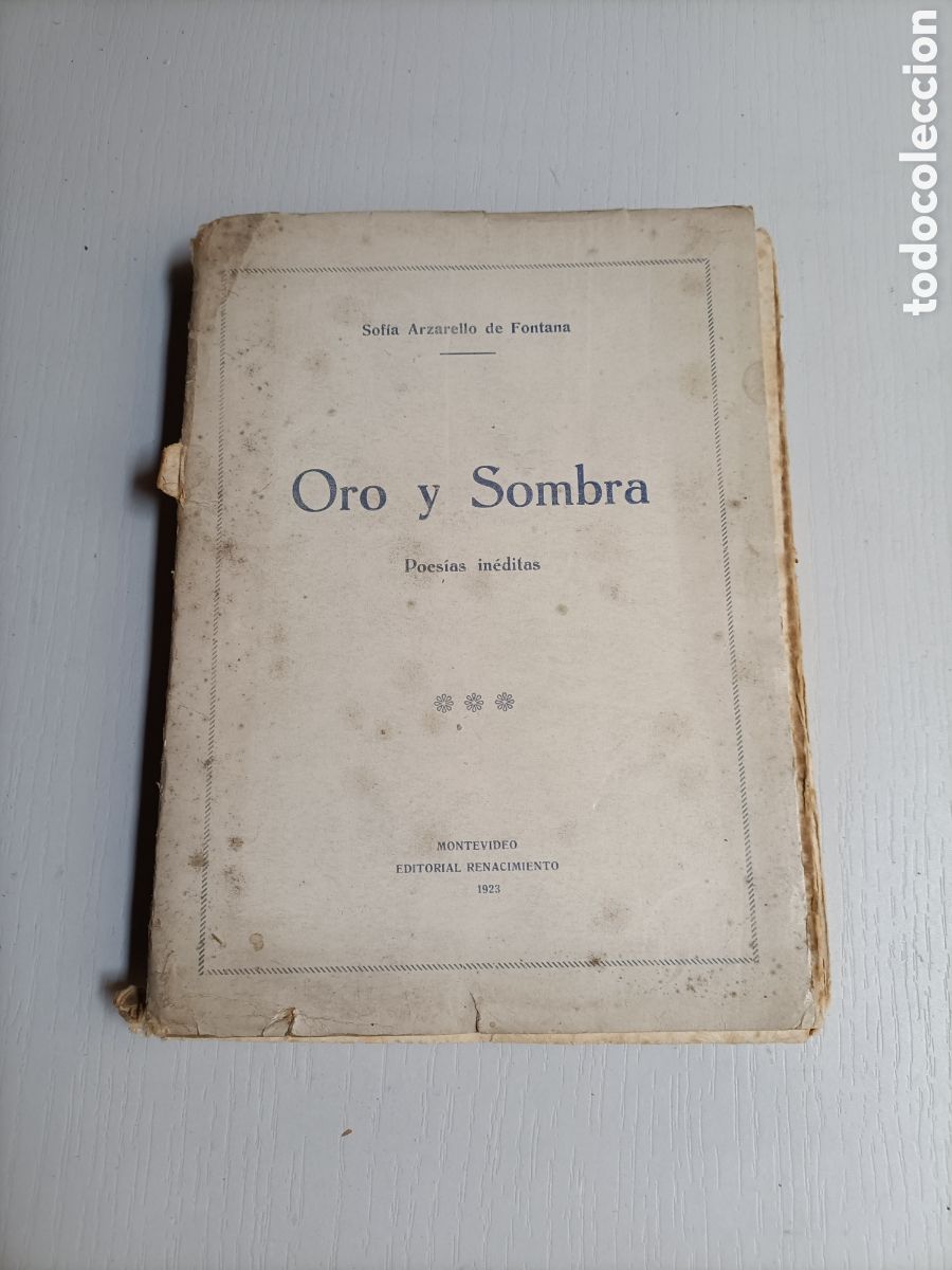 Libros de segunda mano: Oro y sombra Poes&iacute;as in&eacute;ditas Sof&iacute;a Arzarello de Fontana