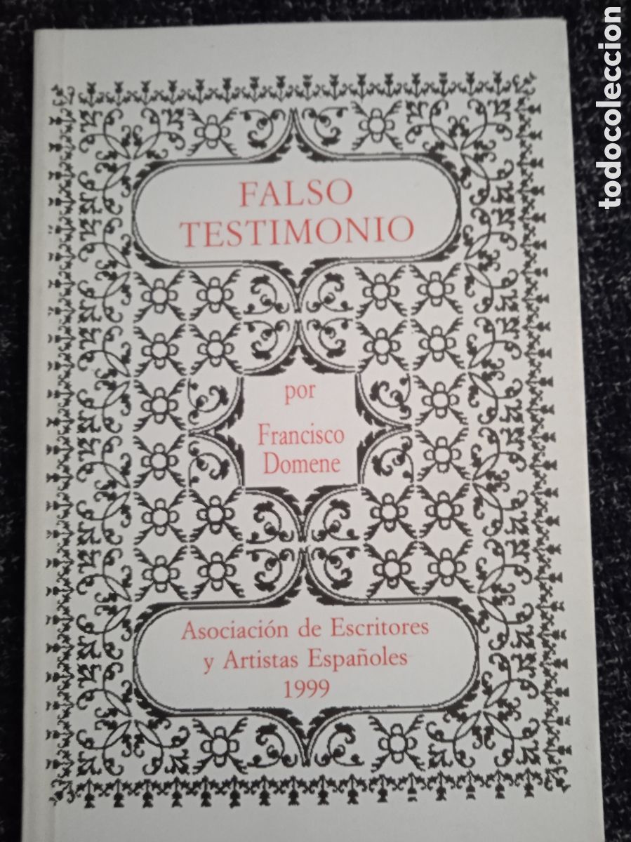 Libros de segunda mano: FALSO TESTIMONIO. FRANCISCO DOMENE - Foto 1