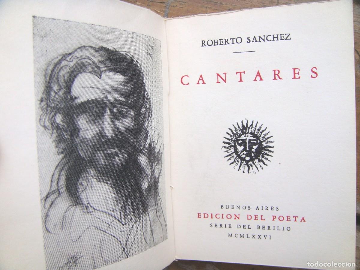 Libros de segunda mano: Roberto Sanchez: CANTARES. Mart&iacute;nez Howard - Foto 3