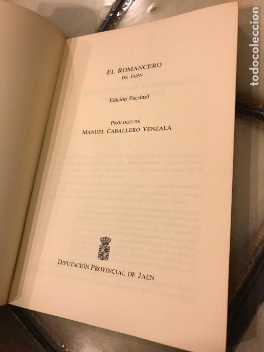 Libros de segunda mano: El romancero de Ja&eacute;n. Edici&oacute;n facs&iacute;mil. - Foto 3