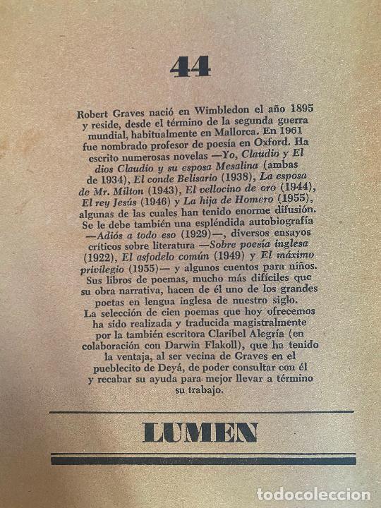 Libros de segunda mano: Cien poemas. Robert Graves- 1&ordf; Edici&oacute;n - Foto 2