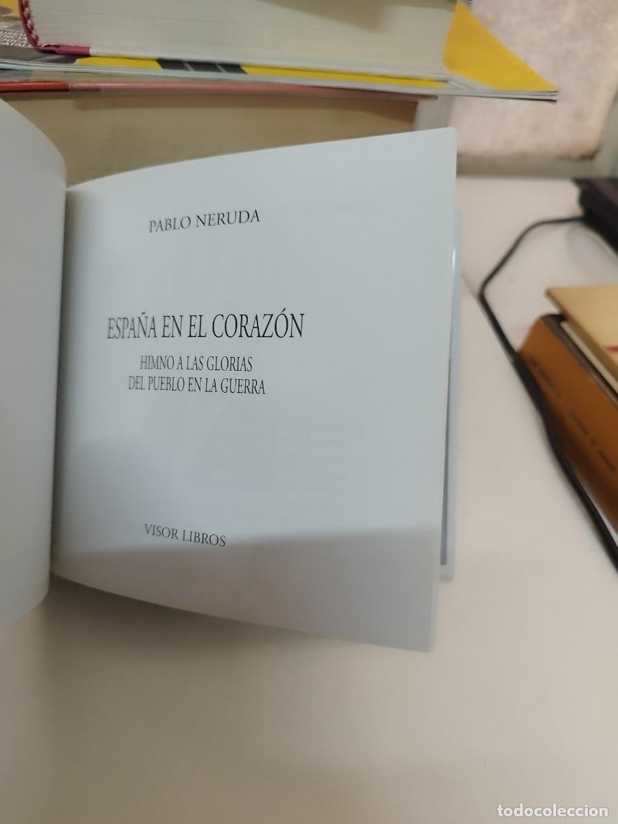 Libros de segunda mano: Visor libros. De viva voz. Pablo Neruda. Espa&ntilde;a en el corazon. - Foto 2