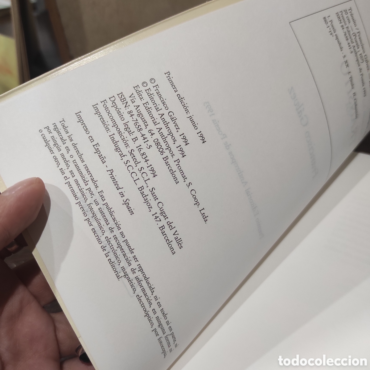 Libros de segunda mano: Tr&aacute;nsito - G&aacute;lvez, Francisco - Foto 4