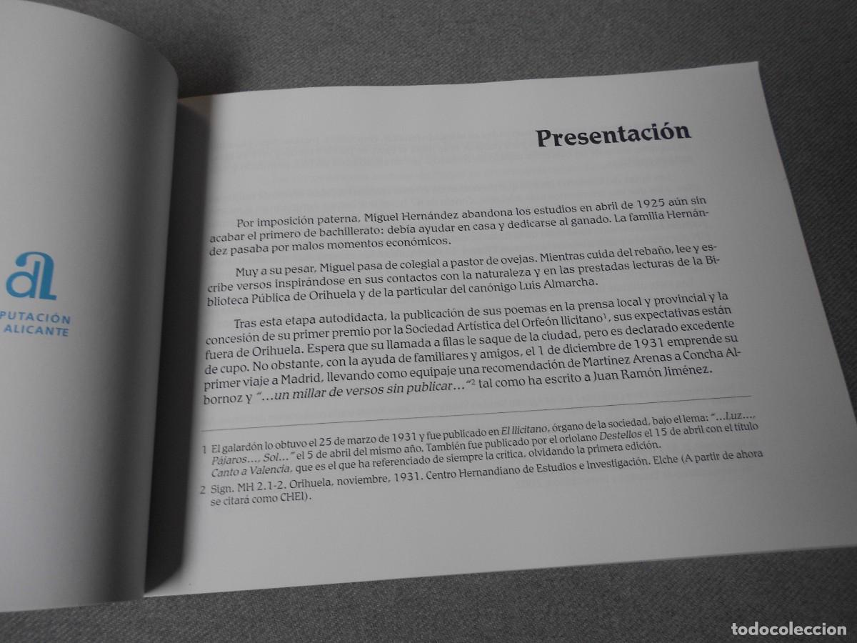Libros de segunda mano: CUADERNO DE MIGUEL HERNANDEZ - Foto 3