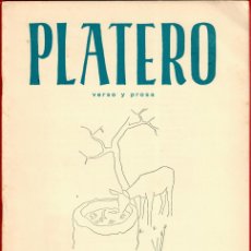 Libros de segunda mano: AÑO 1953 - PLATERO / VERSO Y PROSA NUM. 19 - CADIZ - JUAN RAMON JIMENEZ, CARMEN CONDE