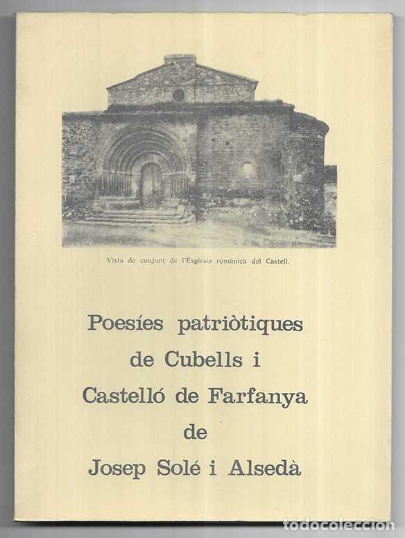 Livres d'occasion: Poes&iacute;es patri&ograve;tiques de Cubells i Castell&oacute; de Farfanya. 1979
