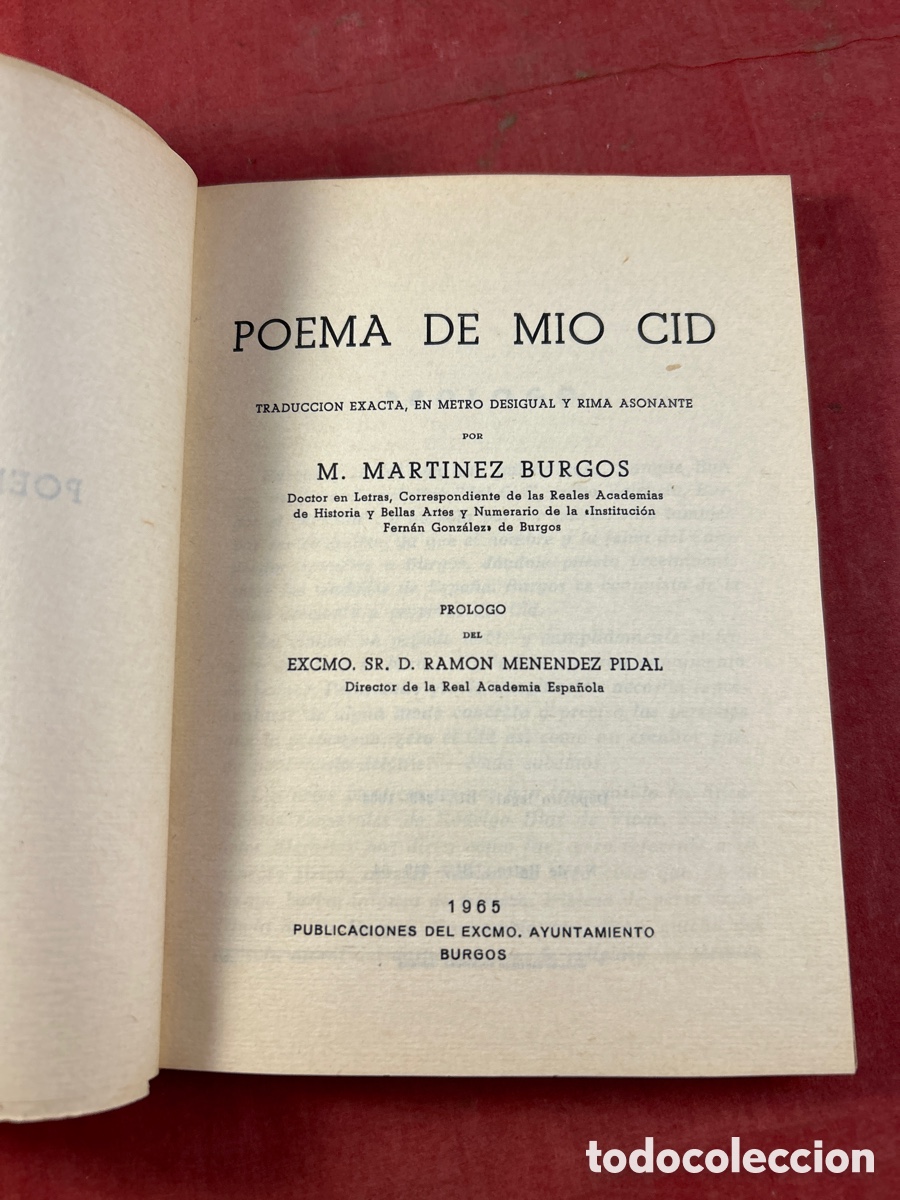 Libros de segunda mano: POEMA DE M&Iacute;O CID - Foto 2