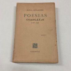 Libros de segunda mano: POESÍAS COMPLETAS (1926-1959). - ALTOLAGUIRRE, MANUEL.