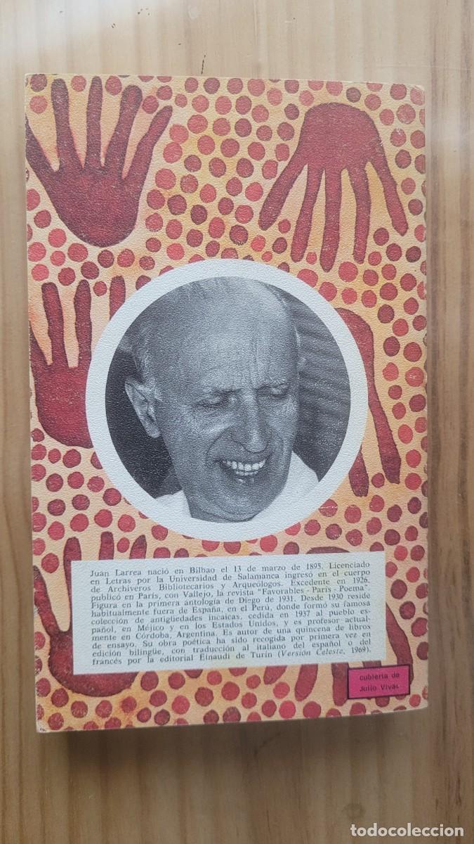 Libros de segunda mano: VERSI&Oacute;N CELESTE - JUAN LARREA (PRIMERA EDICI&Oacute;N 1970) - Foto 2