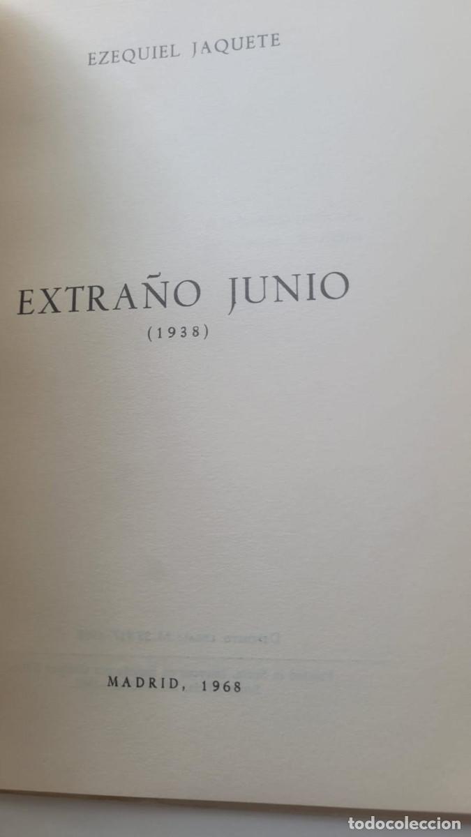 Libros de segunda mano: EXTRA&Ntilde;O JUNIO - EZEQUIEL JAQUETE - Foto 2