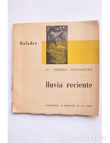Libros de segunda mano: Lluvia reciente - CERVANTES, M. Teresa