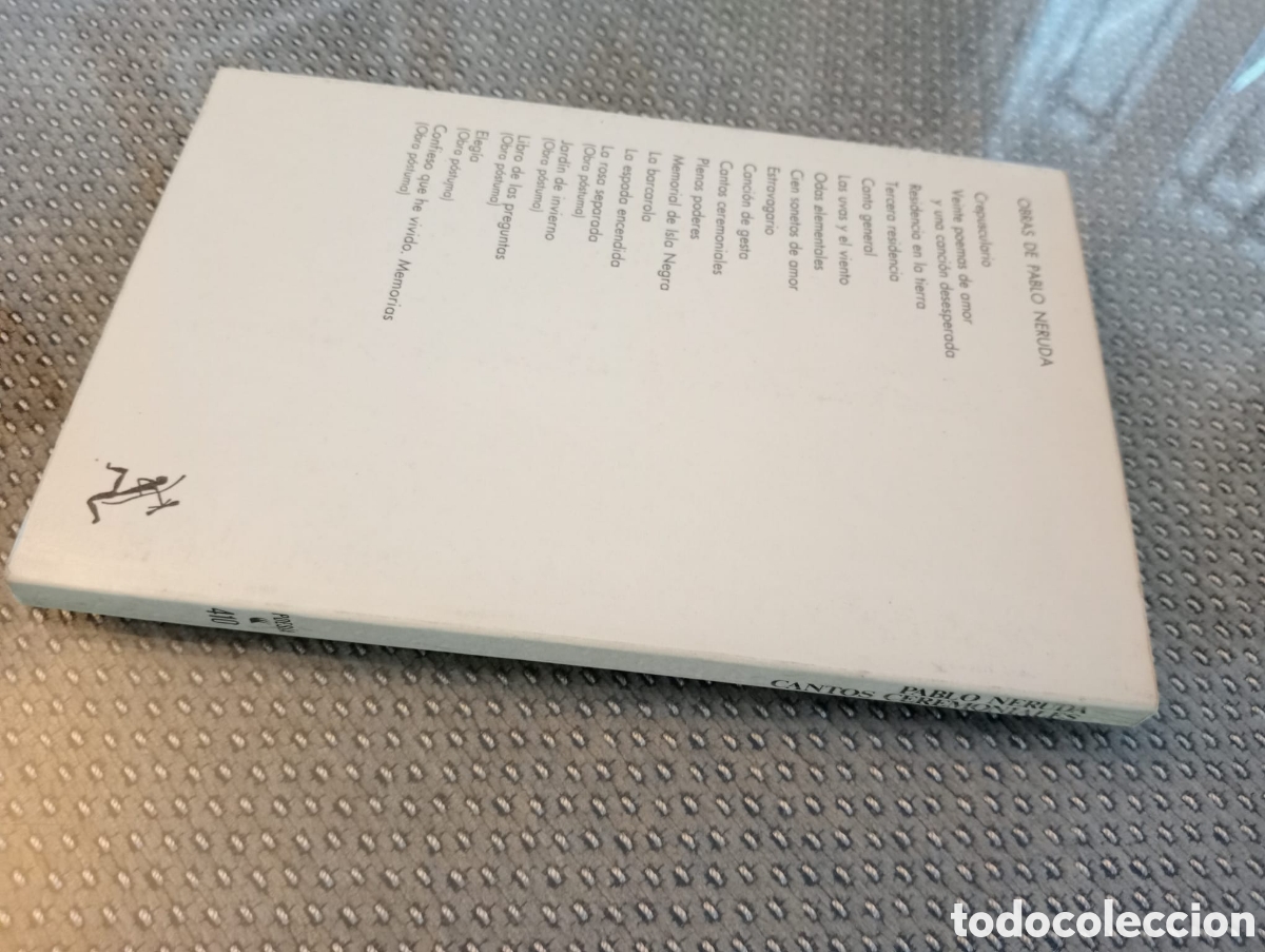 Libros de segunda mano: Cantos ceremoniales / Pablo Neruda - Foto 3