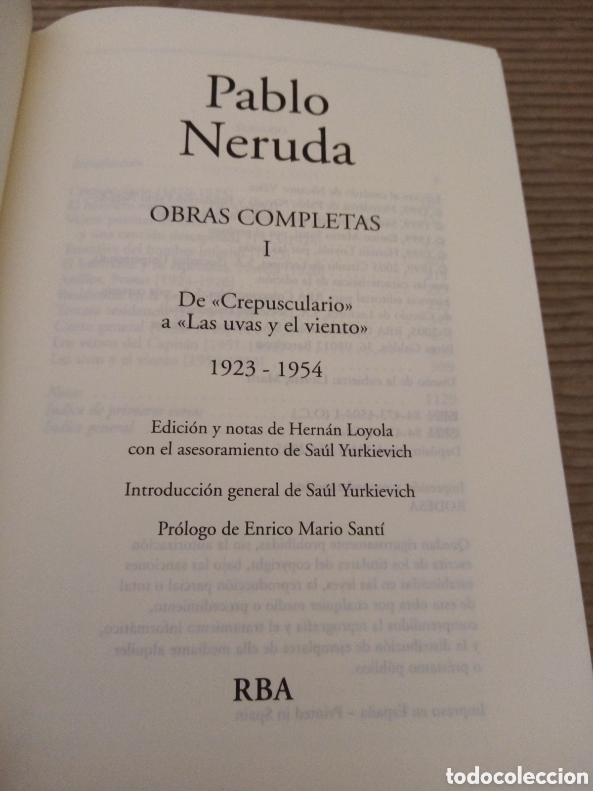 Libros de segunda mano: Pablo Neruda. Obras completas I - Foto 3