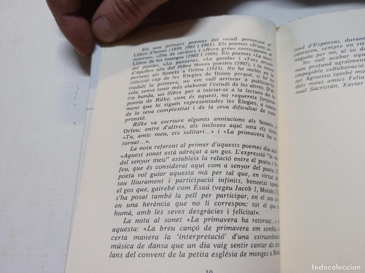 Libros de segunda mano: VERSIONS DE RILKE - JOAN VINYOLI - Foto 6