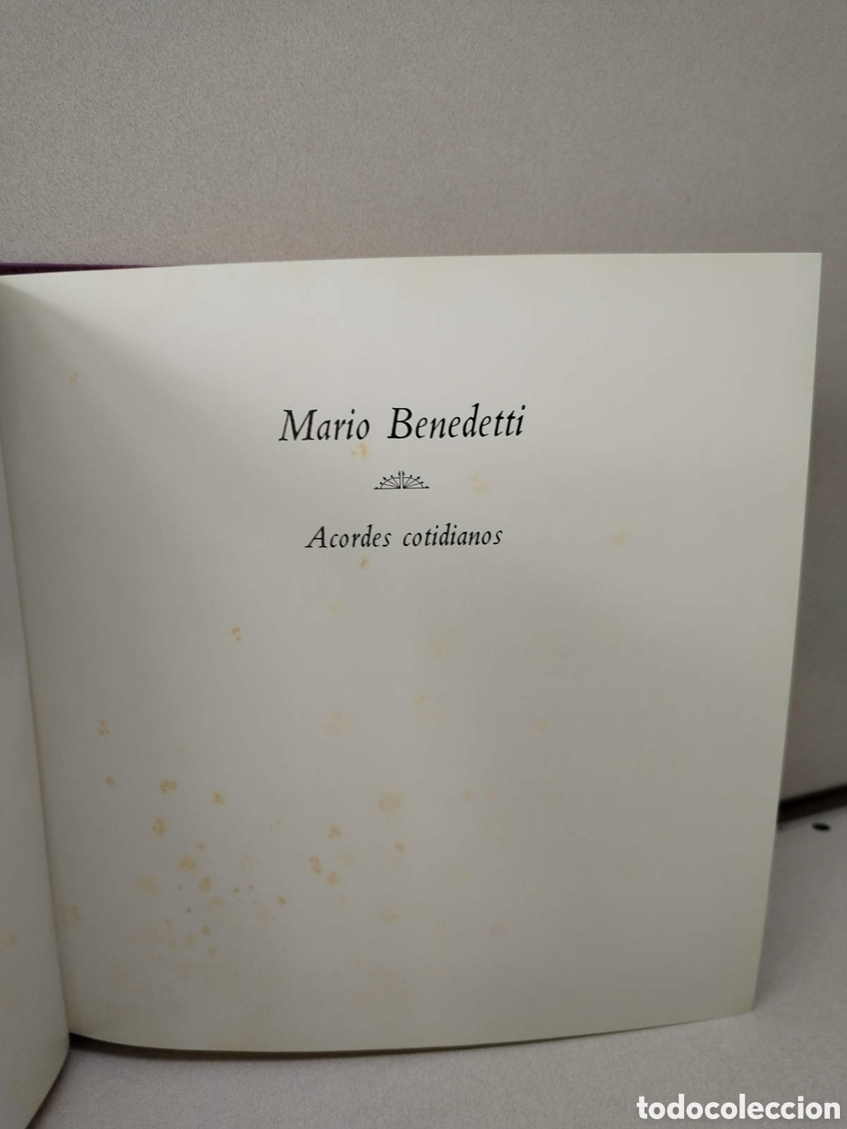 Libros de segunda mano: ACORDES COTIDIANOS - MARIO BENEDETTI - Foto 2