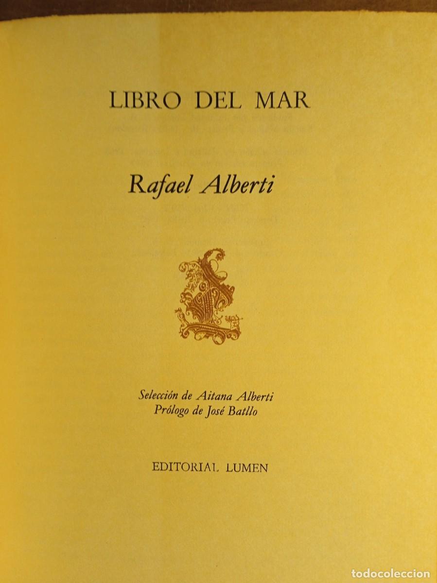 Libros de segunda mano: Alberti Libro del mar Marinero en tierra - Foto 2