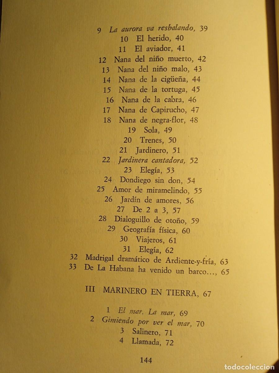 Libros de segunda mano: Alberti Libro del mar Marinero en tierra - Foto 10