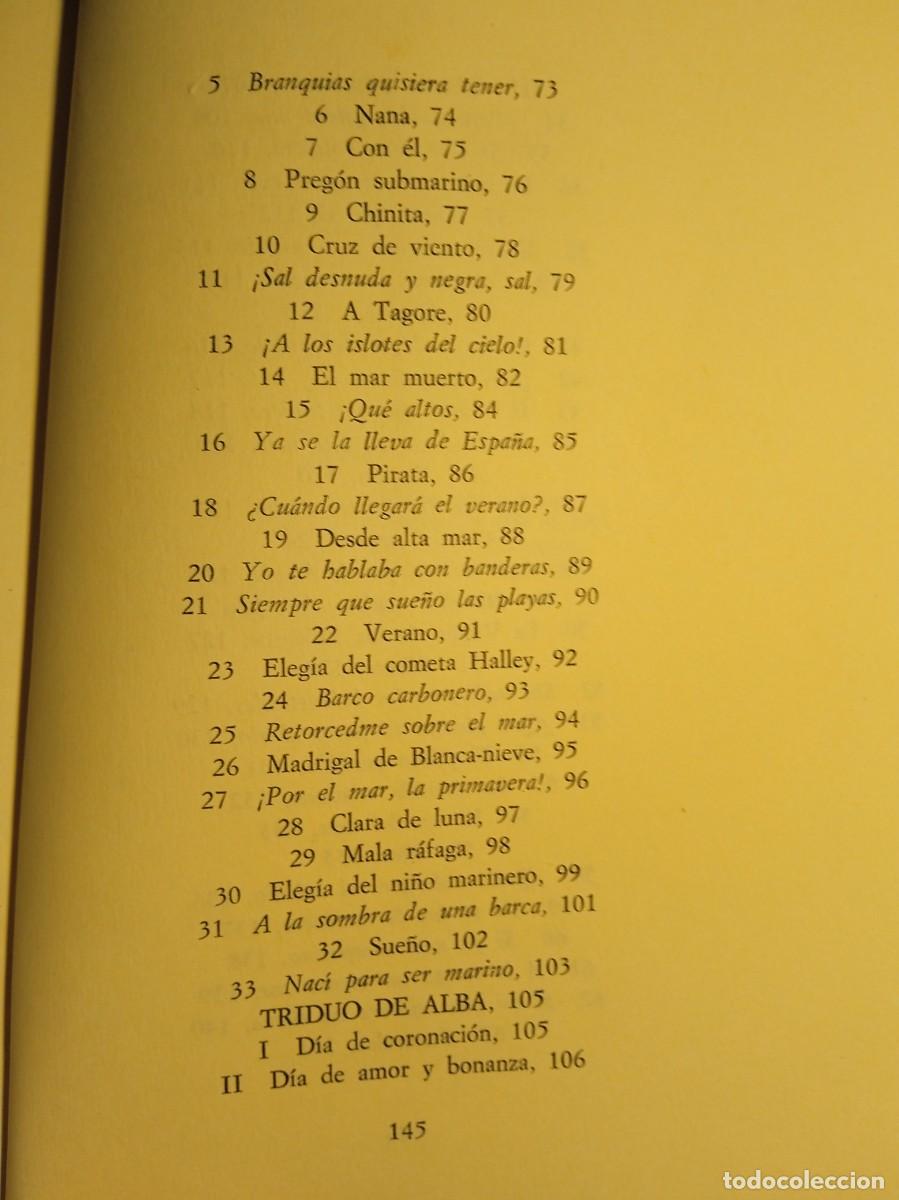 Libros de segunda mano: Alberti Libro del mar Marinero en tierra - Foto 11