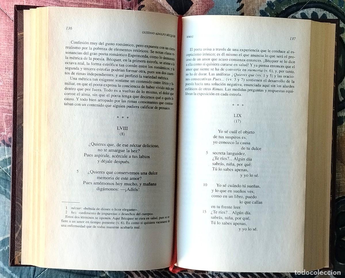 Libros de segunda mano: RIMAS Y LEYENDAS. DE GUSTAVO ADOLFO BECQUER - Foto 4
