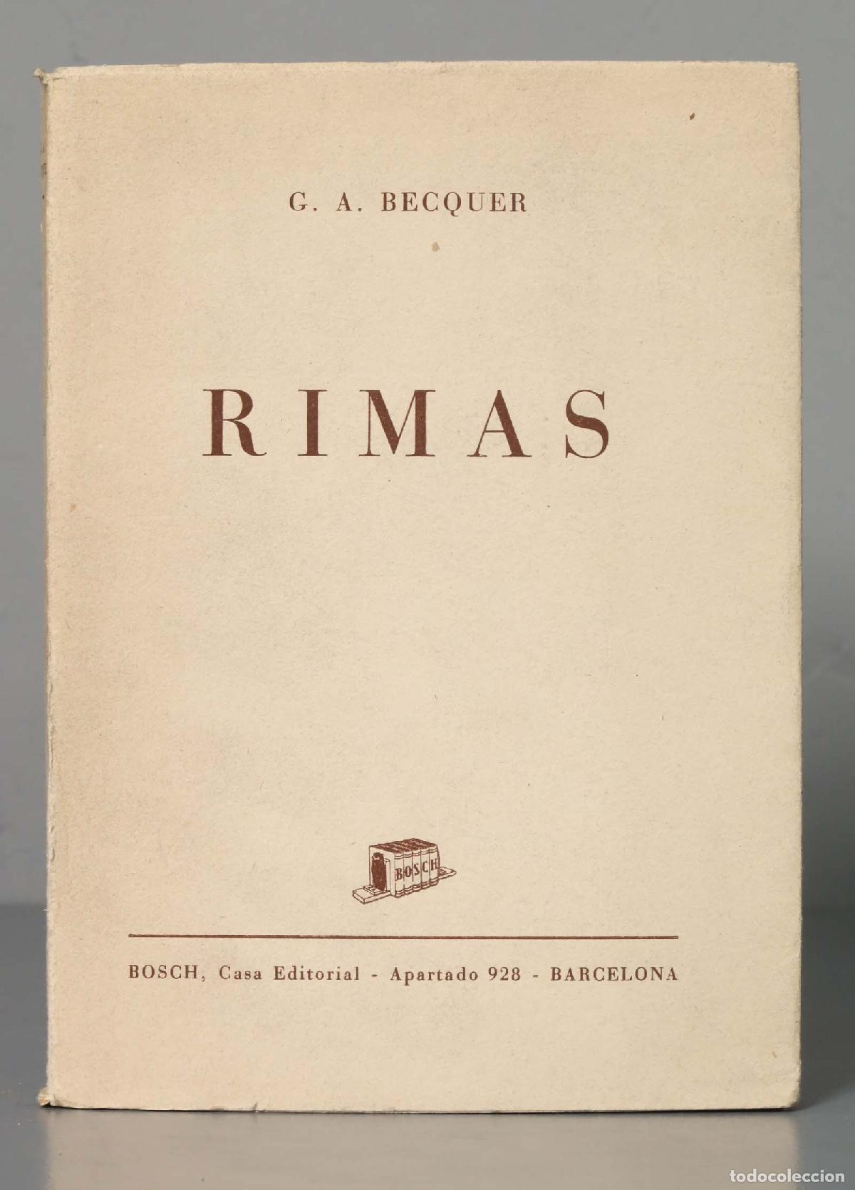 Libros de segunda mano: Rimas. G. A. B&eacute;cquer. BOSCH - Foto 1