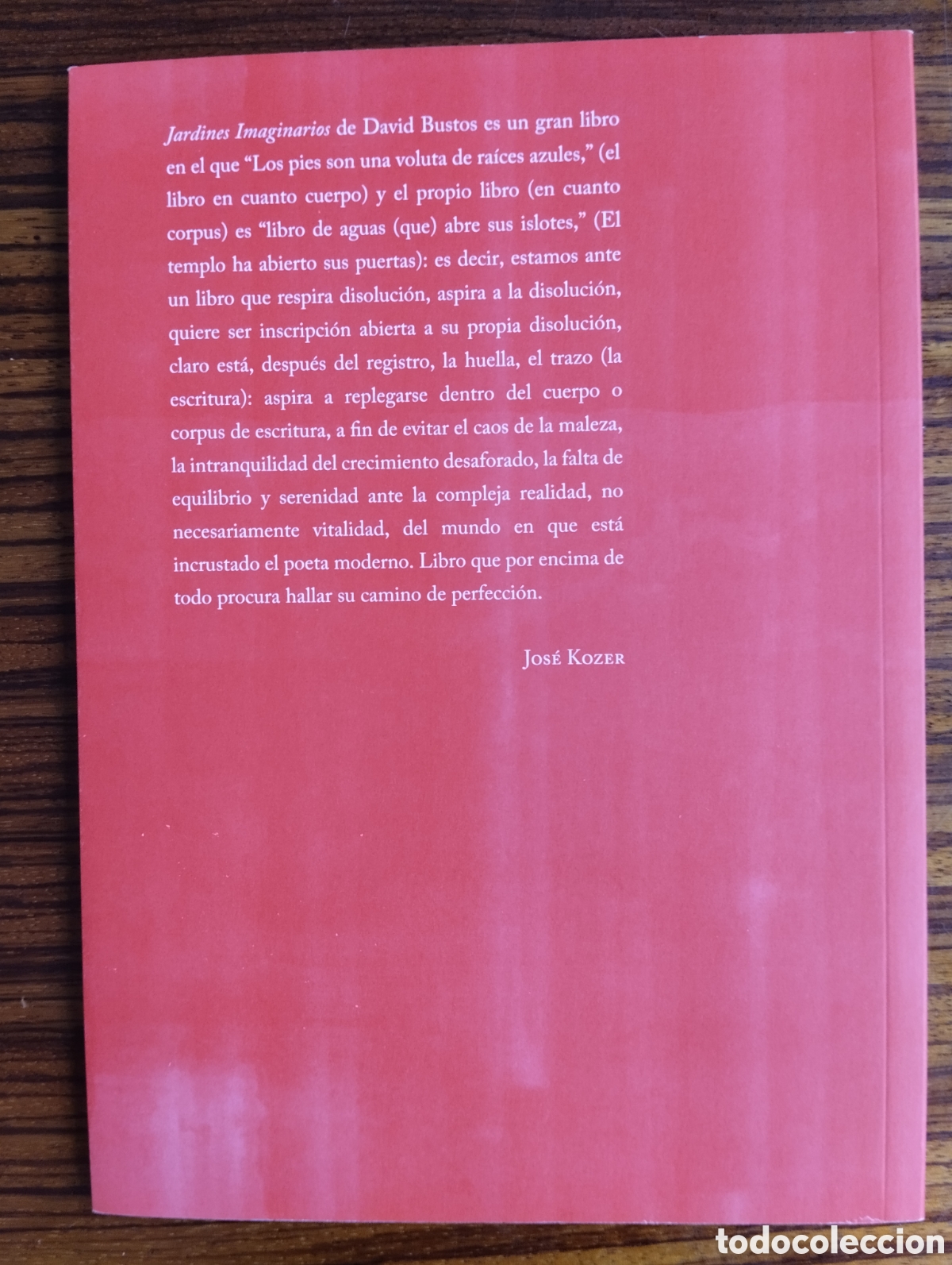 Libros de segunda mano: Jardines imaginarios,David Bustos - Foto 2