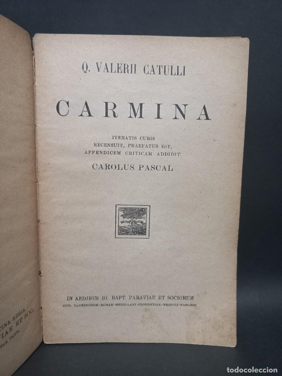 Libros de segunda mano: Q. VALERI CATVLLI - CARMINA - Foto 2