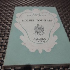Libros de segunda mano: POESIES POPULARS PERE D'A PENYA LES ILLES D'OR 1966