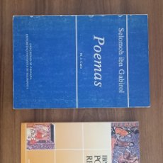 Libros de segunda mano: SELOMOH IBN GABIROL - POEMAS Y POESÍA RELIGIOSA - MARÍA JOSÉ CANO