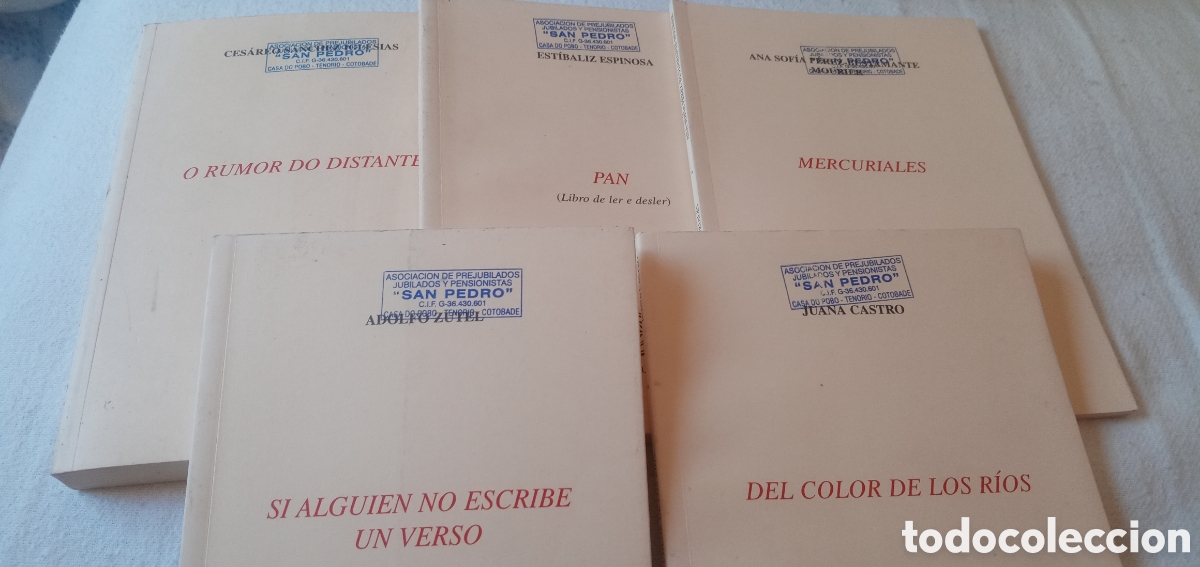 Libros de segunda mano: Coleccion Esquio de Poesia.Gallego.5 unidades.2001.